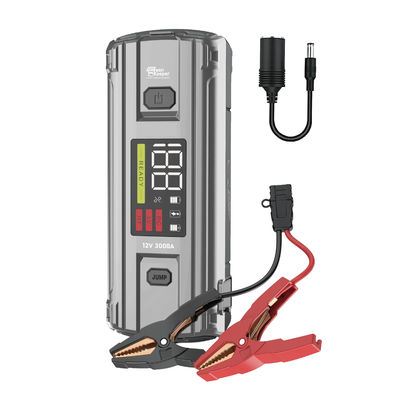Wiederaufladbarer 12V-Autostriebwerksstarter mit Luftkompressorpumpe und Led-Arbeitslicht