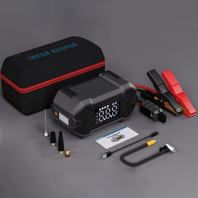 QC 18W Typ-C Eingang Portable wiederaufladbarer Sprungstarter mit eingebauter Batterie-Booster