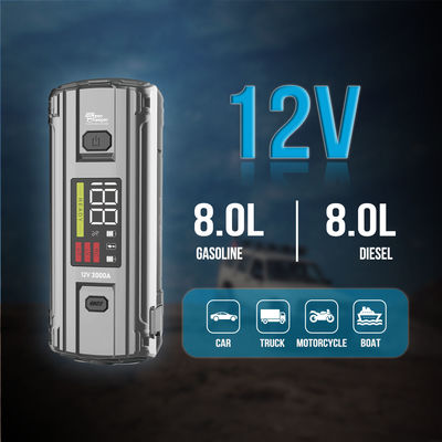Multifunktionale 4 In 1 Notfall PD 65W 3000A Spitzenstrom Batterie Booster Power Bank Sprungstarter