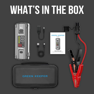 Multifunktionale 4 In 1 Notfall PD 65W 3000A Spitzenstrom Batterie Booster Power Bank Sprungstarter