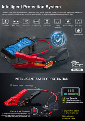 Automobilwerkzeuge J1202 USB DC 12V 3 In 1 Auto-Motor Starter Kleinwagen und Schnellstart