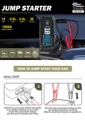 Multi-Funktion Telefon Power Auto Notfall Sprung Starter mit Taschenlampe und USB-Ausgang