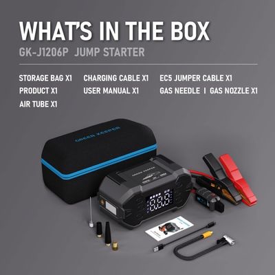 Typ-C 12V UltraSafe Multi-Funktion Battery Booster Pack 3000A Sprungstarter mit Luftkompressor