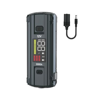 LCD-Bildschirm-Funktion UltraSafe 12V 24V 3000A Batterie-Booster-Pack für den Auto-Start