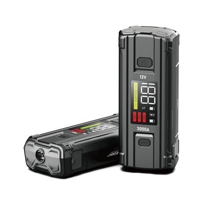 LCD-Bildschirm-Funktion UltraSafe 12V 24V 3000A Batterie-Booster-Pack für den Auto-Start