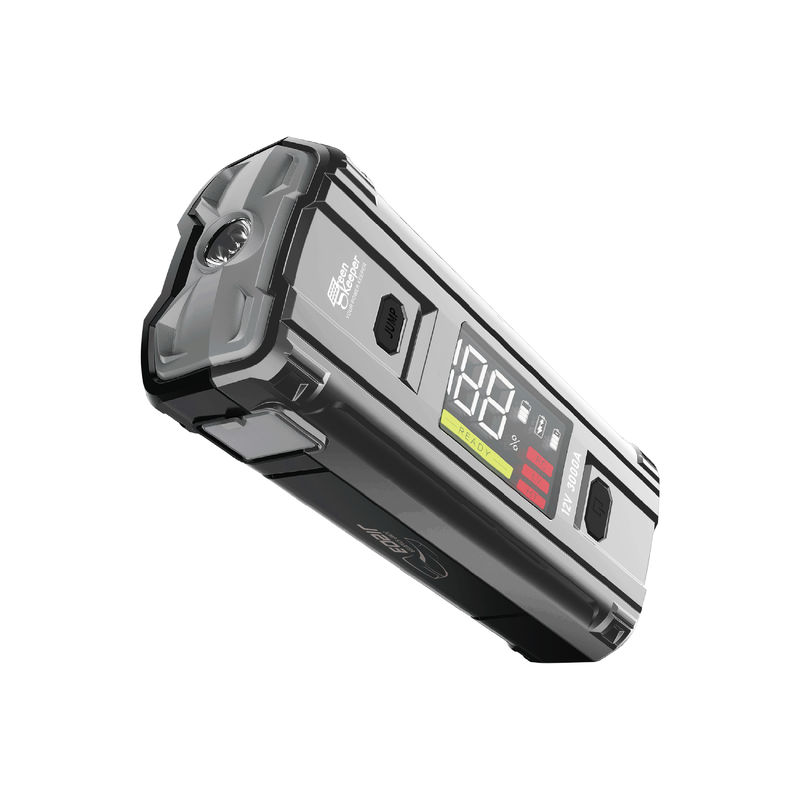 Wiederaufladbarer 12V-Autostriebwerksstarter mit Luftkompressorpumpe und Led-Arbeitslicht